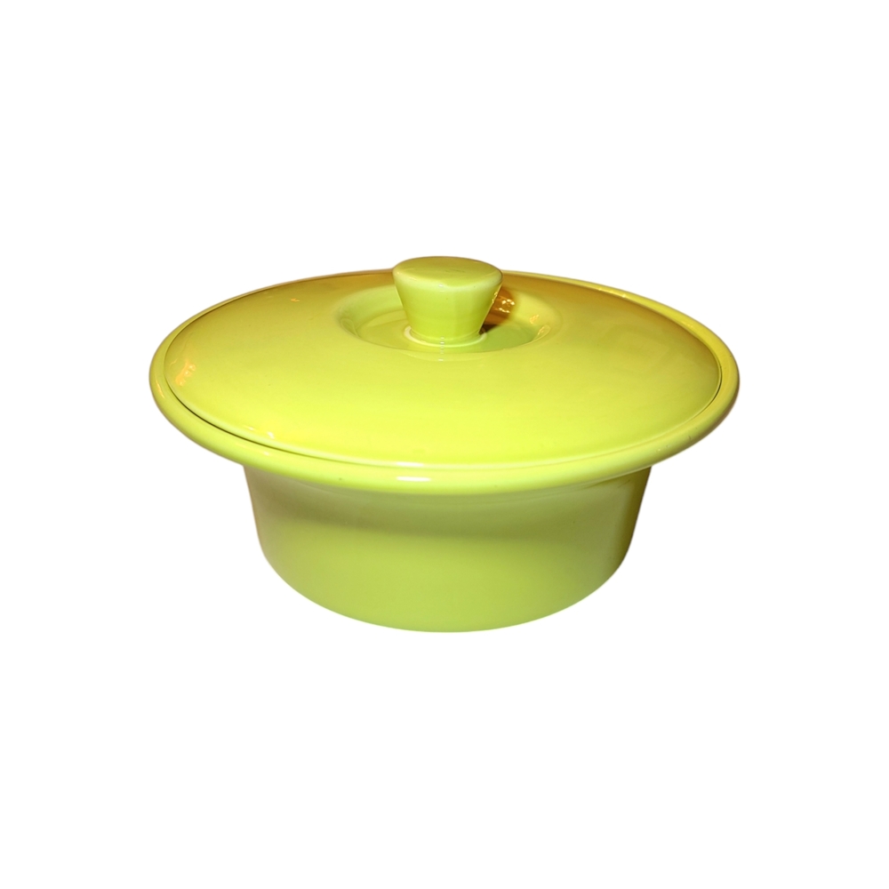 Vibrant Green Ceramic Casserole Dish